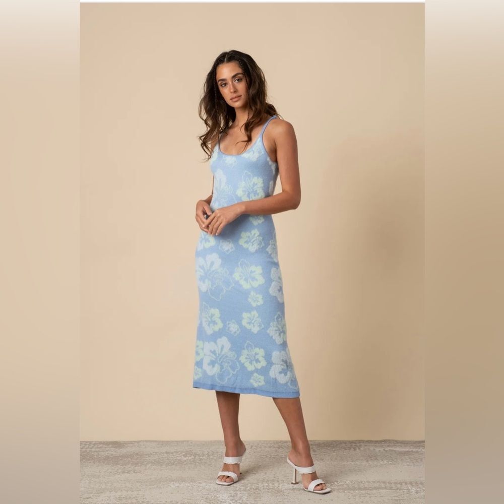 House of Sunny Blue Crush Soft Knit Dress Size 4